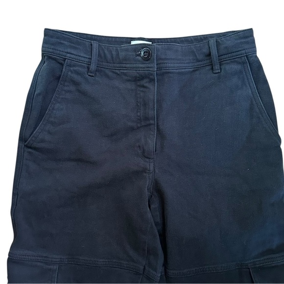 Aritzia Wilfred Free Women's Mid Rise Twill Cargo Pants Black Sz 4 - Picture 4 of 10